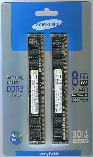 Samsung Electronics Extreme Low Voltage 30nm Udimm 8 Dual Channel Kit Ddr3 1600 Pc3 240 Pin Ddr3 Sdram Mv 3v4g3d Us At Amazon Com Samsung Electronics Extreme Low Voltage 30nm Udimm 8 Dual Channel Kit Ddr3 1600 Pc3 240 Pin Ddr3 Sdram Mv 3v4g3d Us At Amazon Com