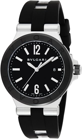 Amazon ブルガリ 腕時計 ディアゴノ ブラック文字盤 ラバーベルト 自動巻 100m防水 Dg42bscvd 並行輸入品 ブラック メンズ腕時計 腕時計 通販