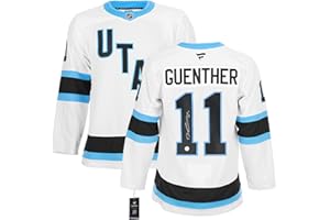 Dylan Guenther Signed Utah Hockey White FNTCS Premium Jersey
