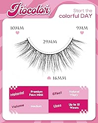 Natural Lashes Wispy C Curl False Lashes 9mm-16mm