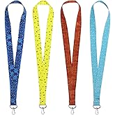 Babymiu Anime Cartoon Cute Cruise Kids Teachere Neck Lanyard（4 Pack） for Key String Wallet. Stuff Accessories Decor Gifts Merch Party Supplies ID Card Badge Holder Keychain for Teens Student Office