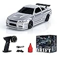 TOUCAN RC HOBBY 1:43 Remote Control Mini Drift Car Race Car Toy Radio Lights Traffic Safety Cone Without a Gyro Silver