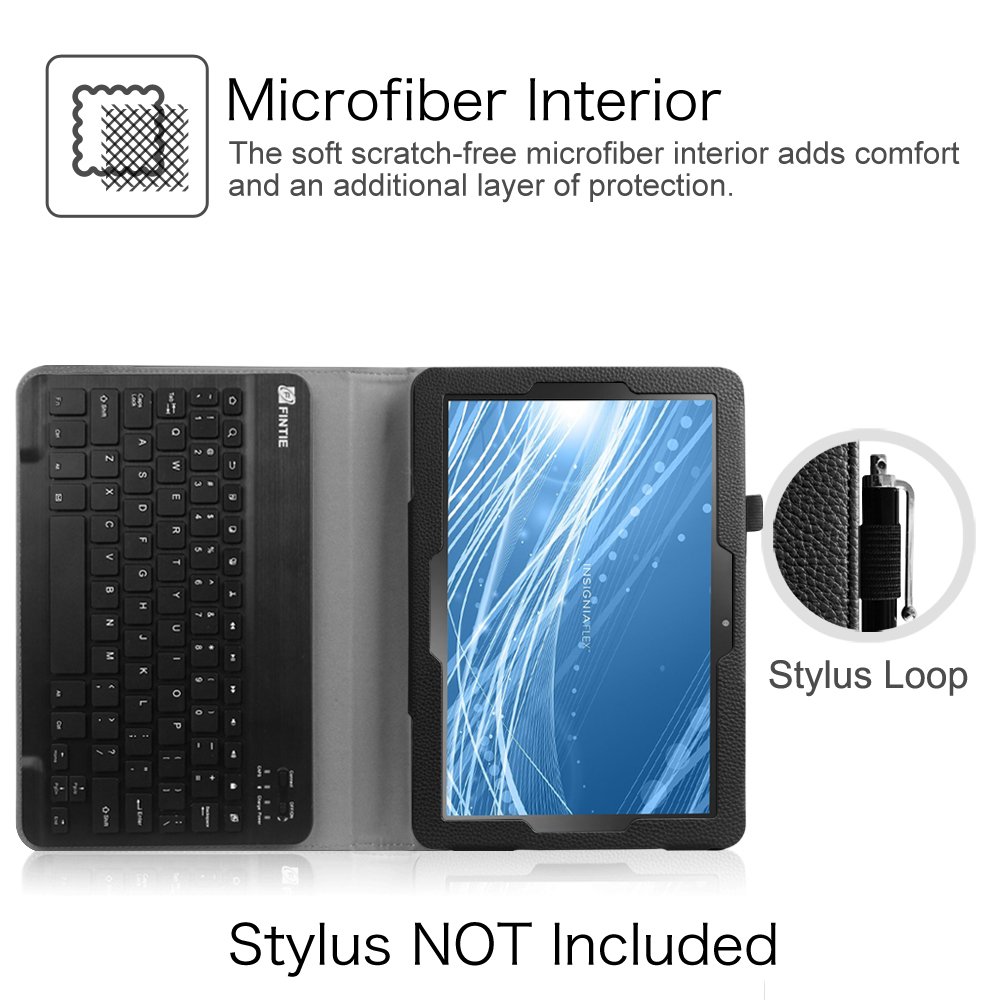 Bluetooth Keyboard Case Cover for Insignia Flex NSP10A7100 10.1Inch