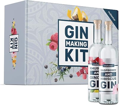 Makester Gin Making Kit Make Your Own Pink Raspberry Gin Craft Kit