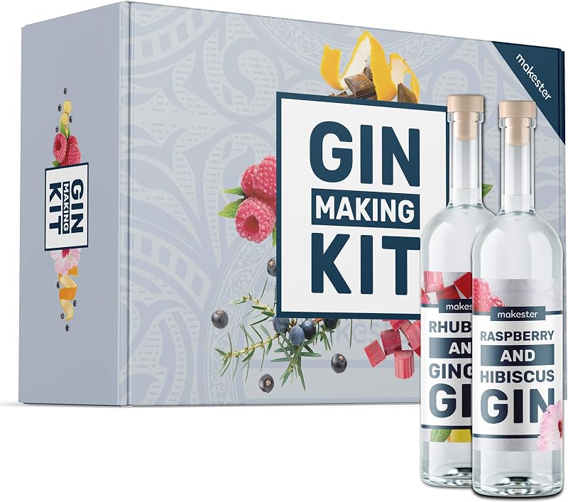 Makester Gin Making Kit Make Your Own Pink Raspberry Gin Craft Kit