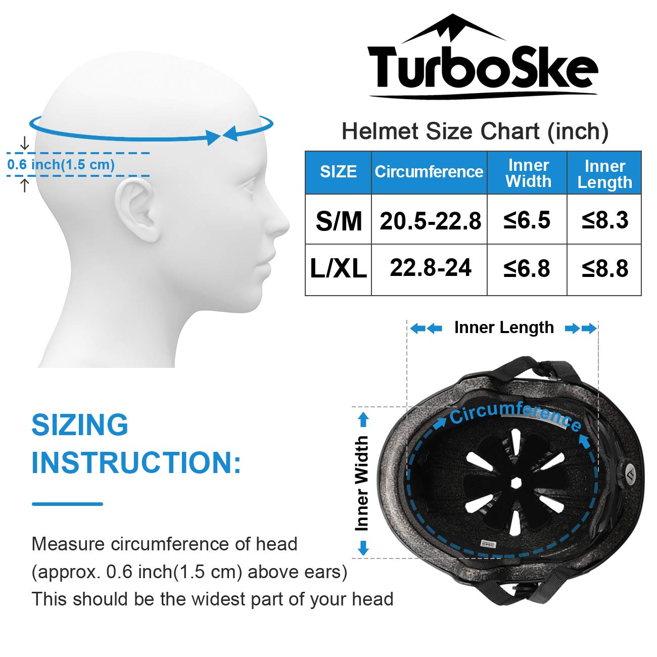 Skateboard Helmet, BMX Helmet, Multi-Sport Helmet, Bike Helmet for Kids, Youth, Men, Women