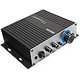 Technical Pro Class-T Stereo Mini Amplifier with Power Supply, Headphone Output & Microphone Input, Silver (MA2020)