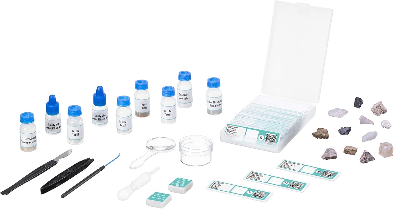 Bresser Junior Smart Microscopy Accessory Kit with QR Code for Additional Info, White, Standard
