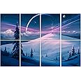 BUBOS 8 Pack Art Acoustic Panels Self-adhesive Soundproof Wall Panels,48X32Inches Sound Absorbing Panels,Decorative Acoustical Wall Panels, Acoustic Treatment for Recording Studio(Art 01)