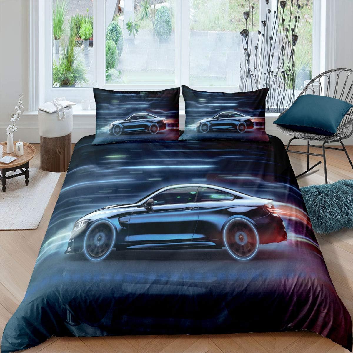 race car bed set