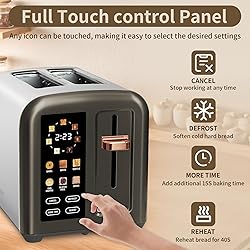 SEEDEEM Toaster 2 Slice, Full Touch Control