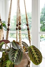 Mkouo Set of 3 Macrame Hanging Baskets Plant Hanger 58/73/89 cm view 5