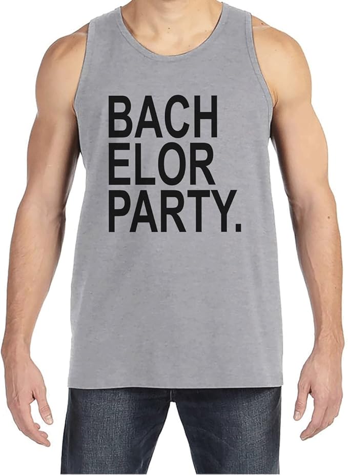 7 ate 9 Apparel Men's Bachelor Party Tank Top Clothing