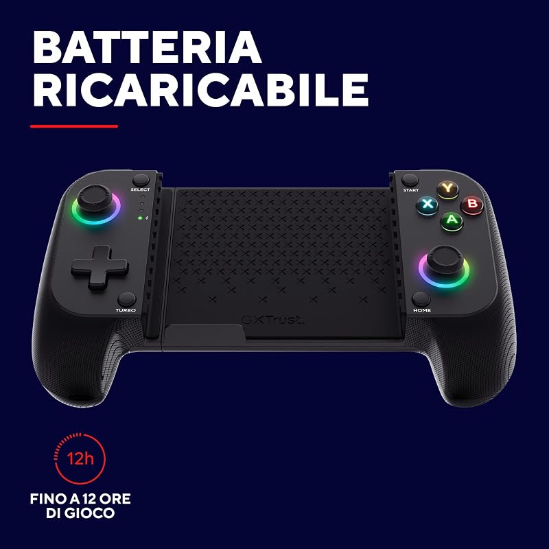 Mylox Controller per Telefono Bluetooth, Gamepad Wireless, Nero
