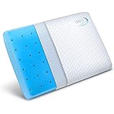 inight Cooling Pillows for Sleeping, Ventilated Gel Memory Foam Pillow, Cooling Bamboo Pillow Standard Size, Pillow Back Slee