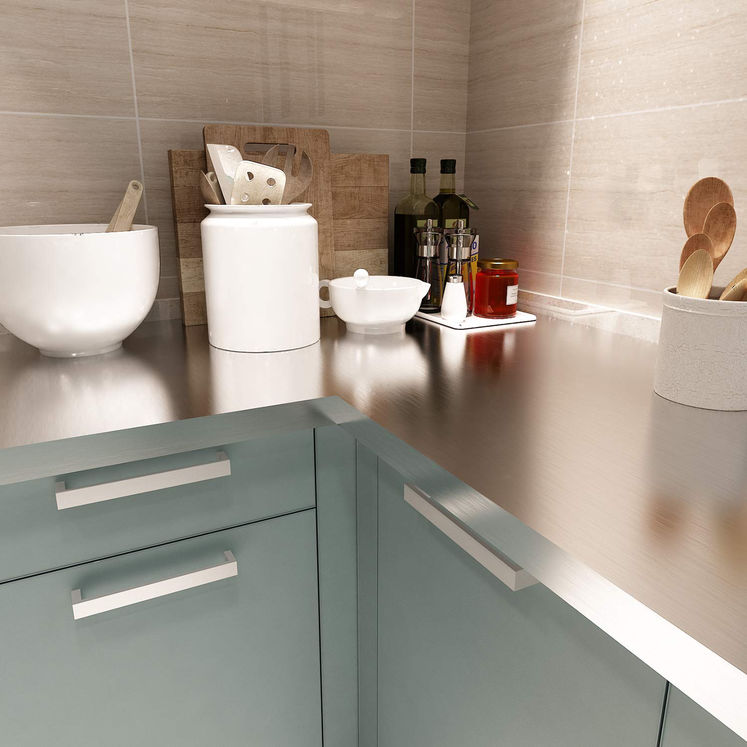 Wallpaper Livelynine 15 8x197 Blushed Nickel Peel And Stick