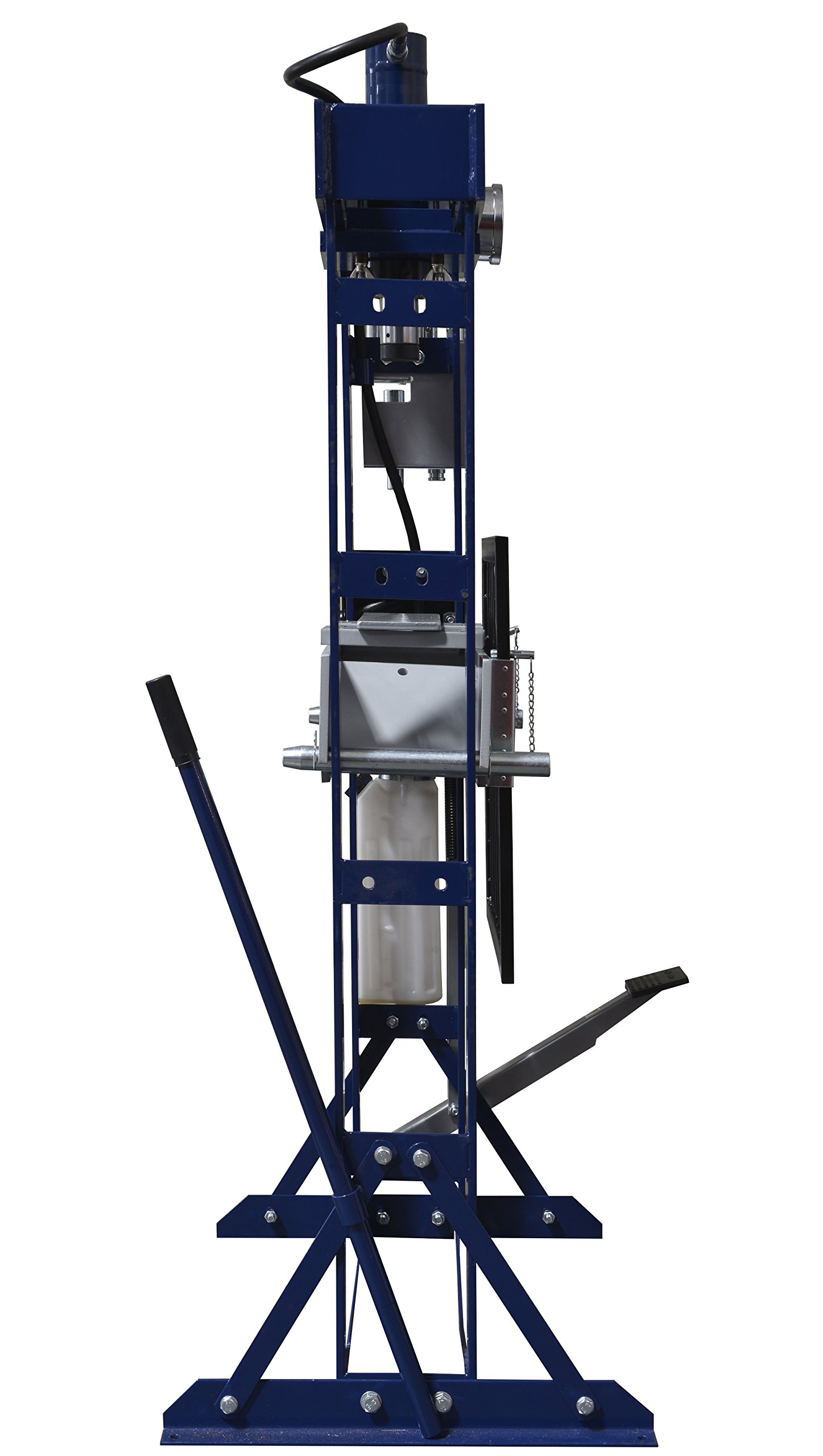 TCE TCE20030 Torin Steel H-Frame Hydraulic Garage/Shop Floor Press with Hand and Foot Pump Pedal, 20 Ton (40,000 lb) Capacity, Blue
