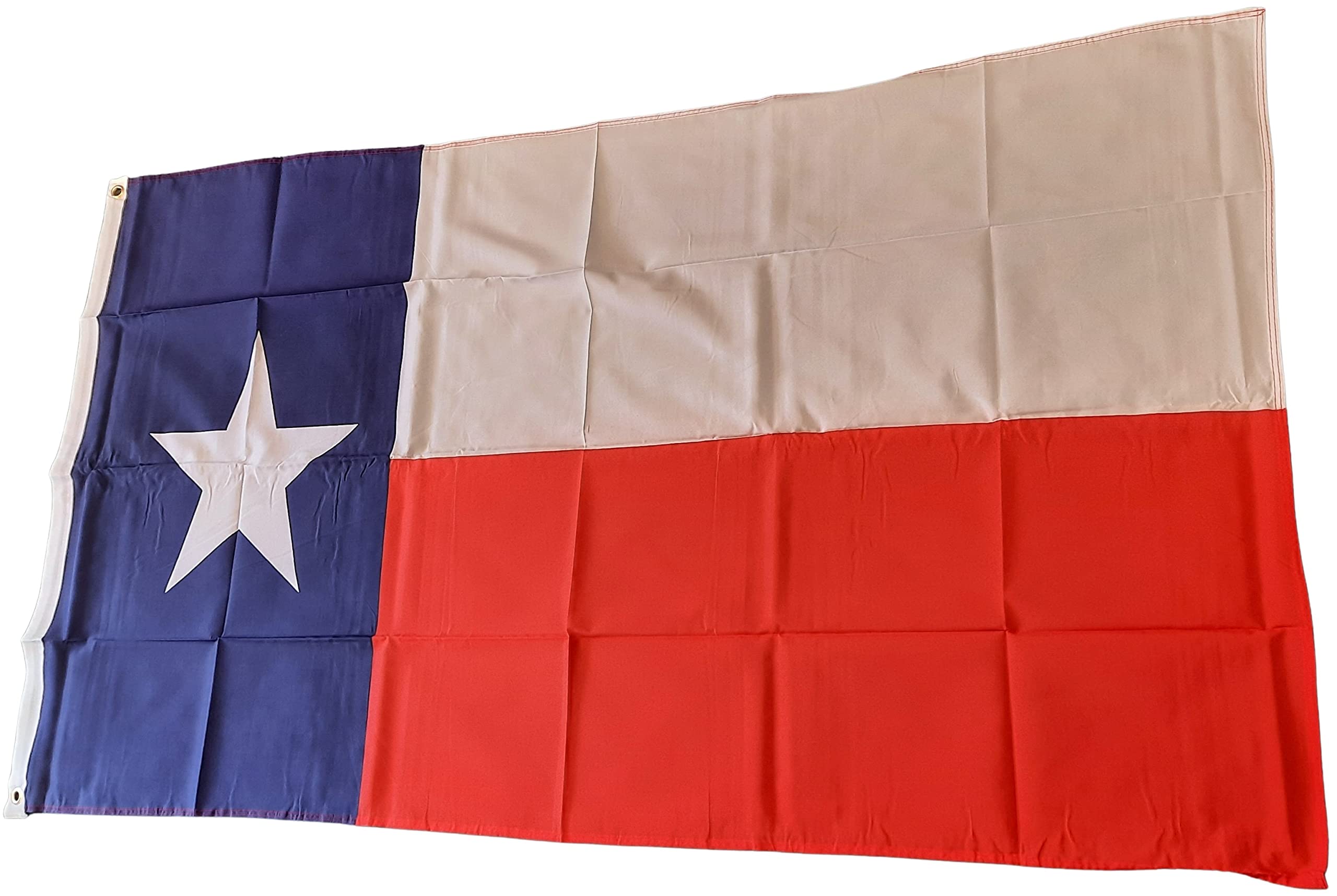 NWFlags Texas State Flag 5ft x 3ft 75d Premium Polyester Suitable For Flagpoles | Strong Polyester 5x3 foot material large Texan flag with 2 metal Eyelets