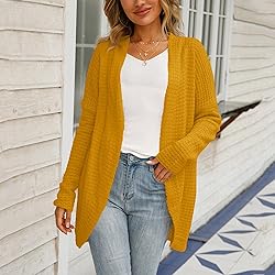 ADJHDFH Striped Sweater Women Chunky Cardigans For