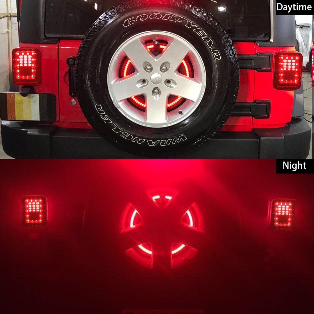 Spare Tire Brake Light Wheel Light 3rd Third Brake Light for Jeep