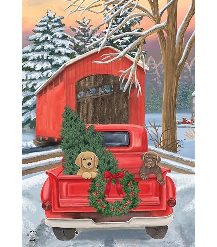 thumbnail image 2 of Give Thanks Dogs Thanksgiving Garden Flag – Briarwood Lane – 28" X 40" Polyester 2 of 5