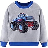 NUBEEHOHO Toddler Boys Cotton Sweatshirts Casual Long Sleeve Top Shirts Kids Winter Clothes Pullover Sweater 2T-8T