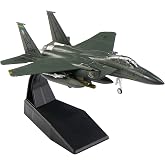 Eairsoky 1:100 Scale F-15E Eagle Metal Fighter Jet Model Military Die-cast Aircraft Models for Collection or Gift