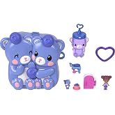 Polly Pocket Dolls &amp; Playset, Blueberry Besties Compact | Portable Travel Toy, 1 Micro Doll, Pet, Fruit Themed Accessories​