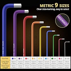 AMTOVL Hex Key Set, 9PCS Metric Allen Key