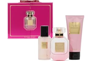 Victoria's Secret Bombshell 3 Piece Luxe Fragrance Gift Set: 1.7 oz. Eau de Parfum, Travel Lotion & Shimmer Mist