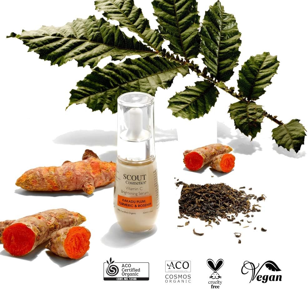 SCOUT Cosmetics Vitamin C Brightening Face Serum With Kakadu Plum, Turmeric & Rosehip - Image 4