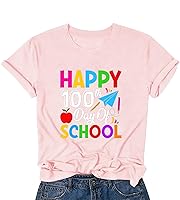 Happy 100 Days of School Shirt, Kindergarten Teacher Retro Apple T-Shirt, Teacher Appreciation Short Sleeve Shirts