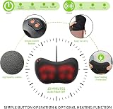 iKristin Back Neck Massager Pillow with Heat Deep Kneading 3 Speed USB Car view 3