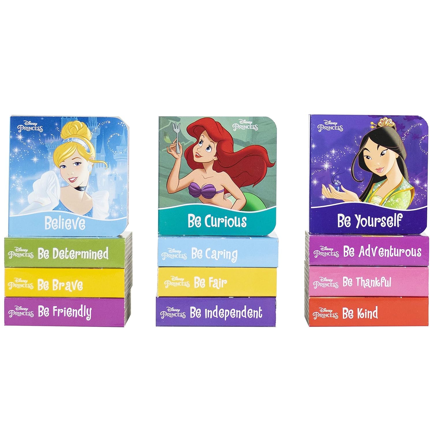Disney Princess - I Can Be Princess My First Library Board Book Block 12-Book Set - PI Kids