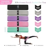 PLEASION Fabric Resistance Bands 5 Levels Booty Bands Set view 7