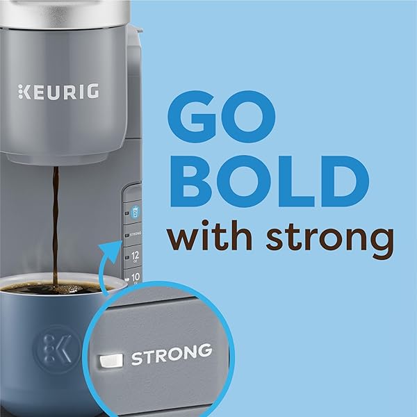 KEURIG K-ICED COFFEE MAKER, SINGLE SERVE K-CUP POD ICED COFFEE MAKER, WITH HOT AND COLD COFFEE CAPABILITIES, BREWS ANY K-CUP POD, GRAY