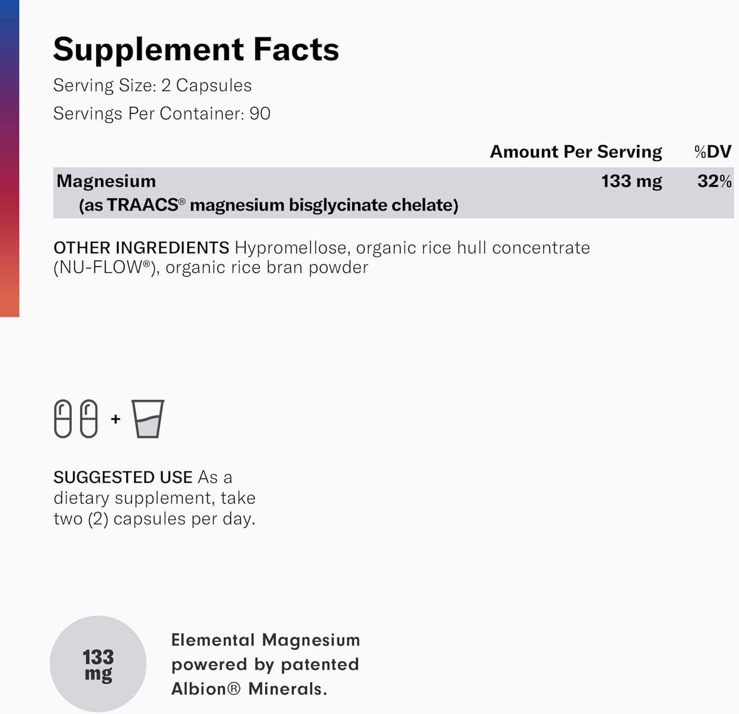 Magnesium Glycinate - Patented Bisglycinate Non Buffered Chelated Magnesium Supplement for Sleep, Muscle Cramps, Relaxation, Bone Density, Gluten Free, Non-GMO, 180 Capsules: Health & Personal Care