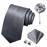 joy alice Solid Color Ties Set Men Handkerchief