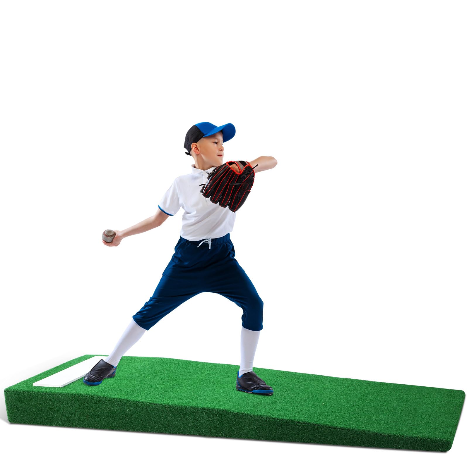 Photo 1 of ***(MISSING PARTS, BOX RIPPED/TORN)*** Leitee 6" EVA Portable Pitching Mound for Baseball Softball Pitchers Mound One-Piece Youth Training Pitchers Mound for Indoor Outdoor Pitching Practice and Training 6" H x 6'8"L x 2'6"W