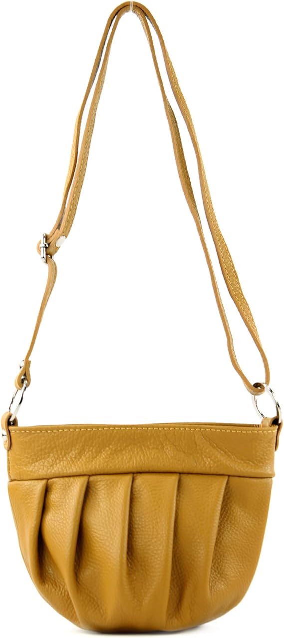 modamoda de - T191 - Bandolera italiana Pequeña en piel auténtica