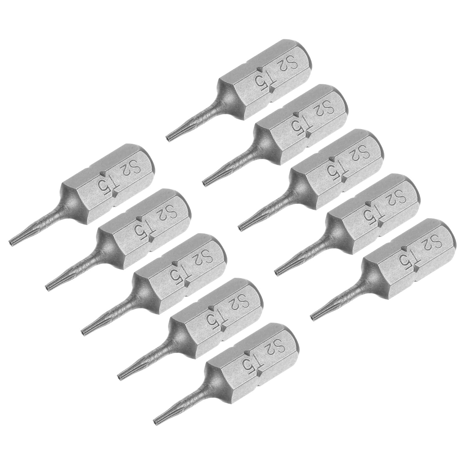 uxcell Torx Bits 1/4 Inch Hex Shank 25mm Length Magnetic Screwdriver T5 Screw Driver Bit S2 Alloy Steel 10pcs
