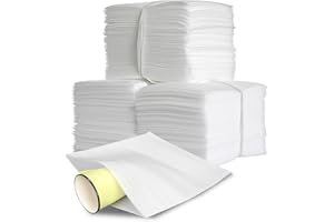 DZOMK 100 Pack Foam Pouches, 12" X 12", Cushion Foam Wrap Sheets, Packaging Material, Moving Supplies for Packing Storage and