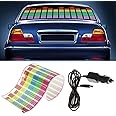 WONFAST Sound Music Beat Activated Car Sticker Equalizer Rhythm LED Flash Light Audio Voice Rhythm Lamp (90x25cm)