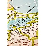 Istanbul Turkey Map Notebook: Blank Lined Paper