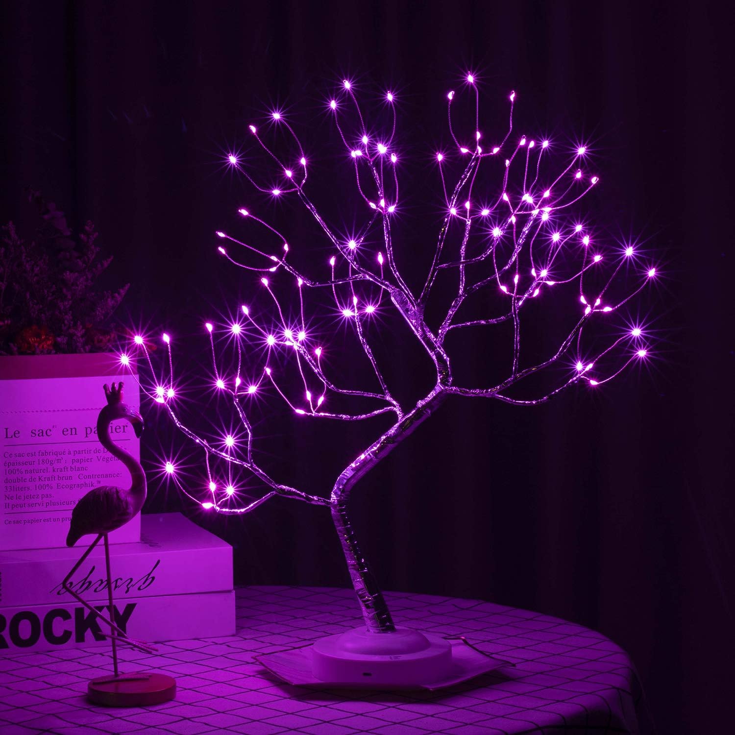 Led Bonsai Tree Light Artificial Light Tree,Battery/USB Operated