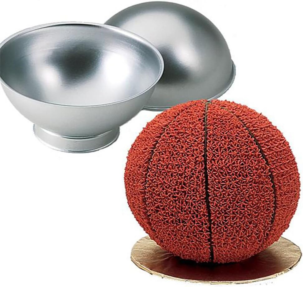 Fellibay Cake Ball Maker Deep Aluminum Hemisphere Pan Half Ball Sphere