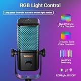 TONOR TCX3 Gaming Microphone USB/Xbox Compatible RGB Low Noise Gain view 4