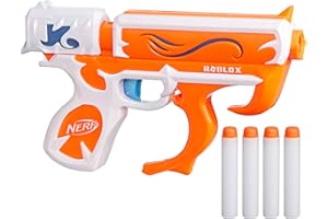 Nerf Roblox Arsenal: Soul Catalyst Dart Blaster, Includes Code to Redeem Exclusive Virtual Item, 4 Elite Nerf Darts, Outdoor Games