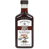 Watkins All Natural Original Gourmet Baking Vanilla, with Pure Vanilla Extract, 8 Fl Oz (Pack of 6)