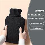 Samply Hot Water Bottle 2L with Knitted Cover Black view 4